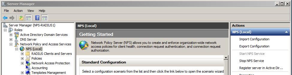 Click OK when prompted to proceed with the authorization NPS is now installed and permitted to