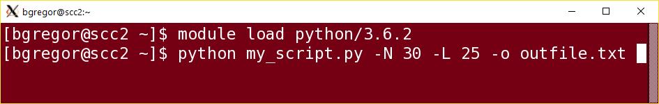 Python from the command line To run Python from the command line: