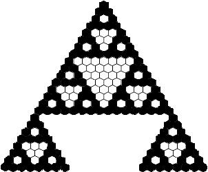 " 13% " # 1 & ' 4 % # 4 & ' " 48 % # 3 ' & " 52% ' # 7 & = 224,848 133,784,560 (about 594 :1) 5 6 Binomial Coefficients: Sierpinski Triangle Binomial Coefficients: First Attempt public class