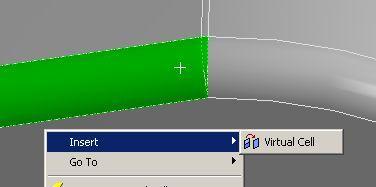 ... Virtual Topology 9. Create Virtual Cells: a. Select one of the sliver surfaces. b.
