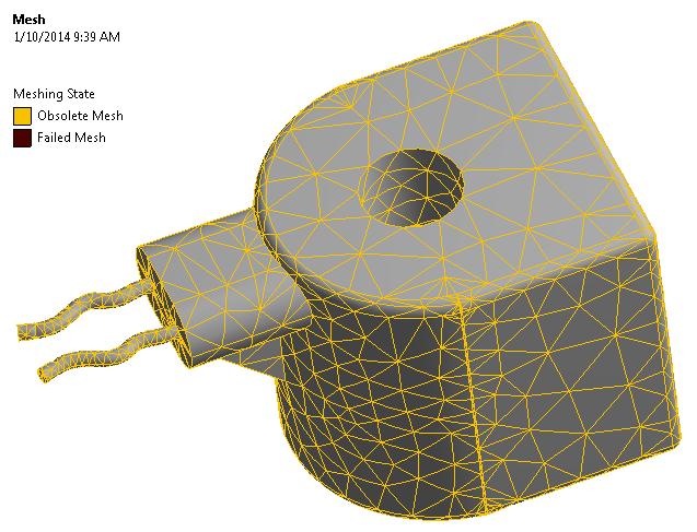 Appendix After creating mesh, in case of mesh setting changes, a color code is applied on the existing mesh in order to know the meshing