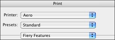 PRINTING FROM MAC OS X 27 Using presets Saving print option settings to your hard disk enables you to load specifically configured settings for a particular job as a preset.