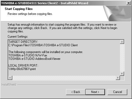 12. Click [Next]. Starts copying files and the InstallShield Wizard Complete screen is displayed when copying files are completed. 13. Select Yes, I want to view the Read Me file.