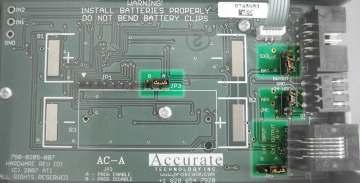 Circuit Board Jumpers JP1 FACTORY USE ONLY JP2 FACTORY CONFIGURED: DO NOT CHANGE JP3 Programming Lock-out Default = Position A Front panel programming of the Digital Readout can be enabled or