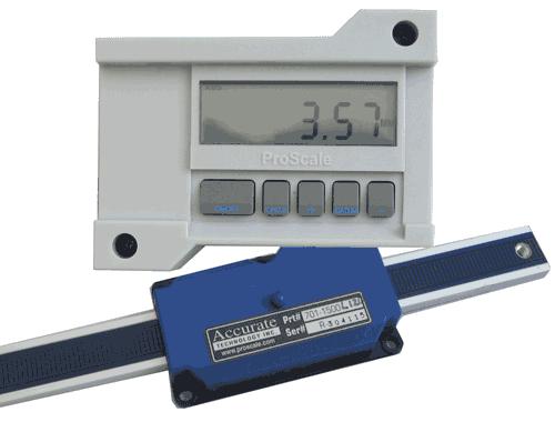 SECTION 1 Introduction GENERAL INFORMATION ProScale is a general purpose linear measuring system consisting of three major parts: a SCALE, an ENCODER and a DIGITAL READOUT.