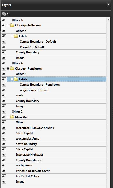 Adobe Acrobat: Layers Renamed Renaming is done in Adobe Acrobat by double clicking on the layer name and then typing the new name. New names are shown on the right.