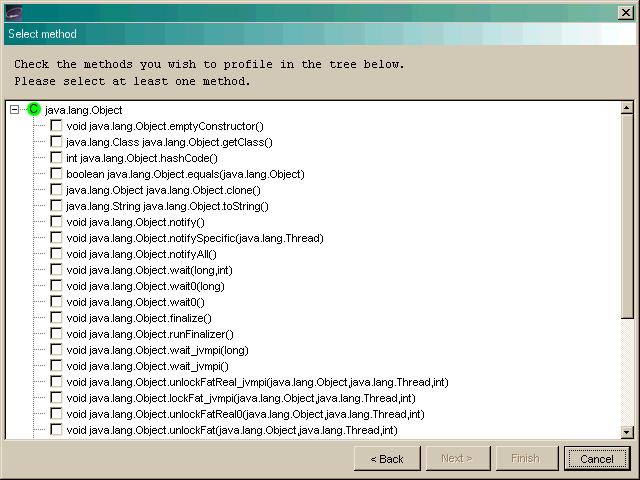 Using the Console The Select method dialog box appears (Figure 3-36): Figure 3-36 Select Method Dialog Box 4.