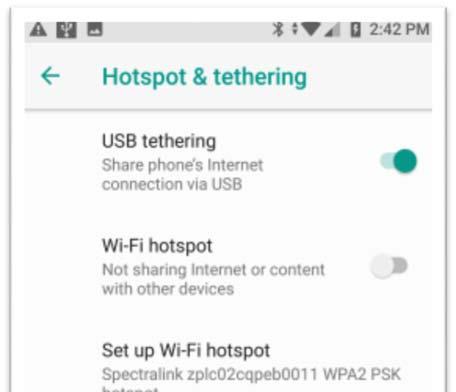 Tethering: Settings > Network & Internet > Hotspot & tethering Fastboot: ADB reboot bootloader or keep holding volume down then press power