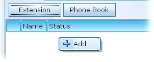 Click the Contact >>Extension tab from the DrayTek Soft Phone dialog. 2. Right click the mouse key to display the Add button. 3.