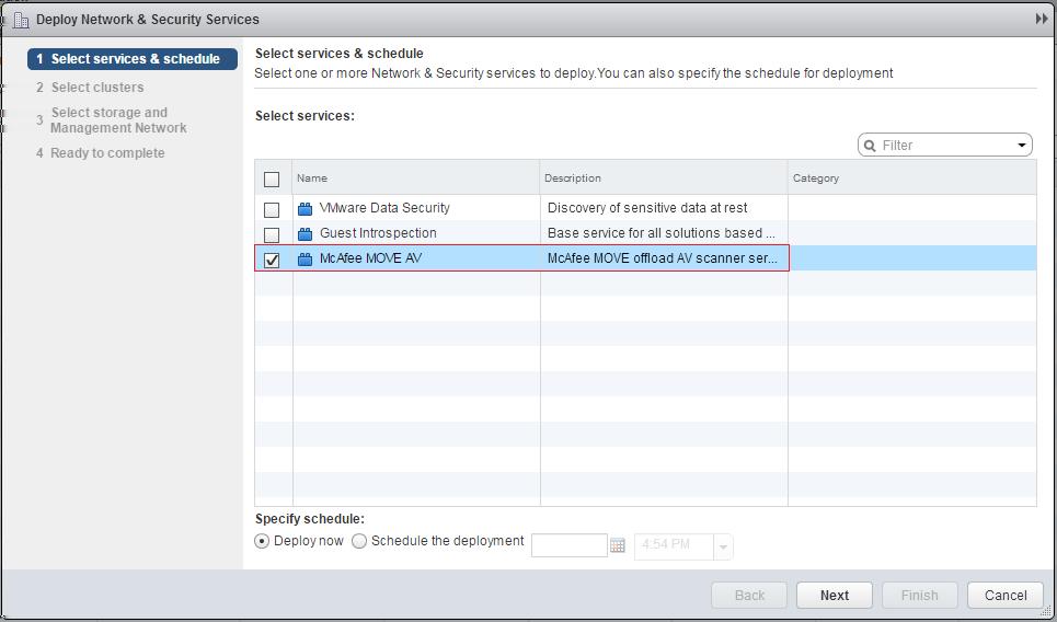 5 Agentless installation and configuration Deploying McAfee MOVE AntiVirus (Agentless) in an NSX environment 3