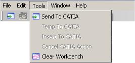 Transfer CGR files To CATIA - No No CGR are sent to CATIA - Only CGR Only CGR are sent to CATIA - CGR + geometry CGR and geometry files are sent to CATIA Work with CATIA Version - V5 work with CATIA