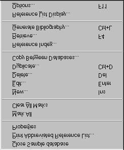 2. Select Print Abbreviated Reference List. The Print dialog appears. 3. Change any settings as desired, and click OK. The list is printed.