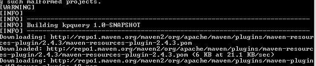 3. Build the Maven project. Type mvn install.