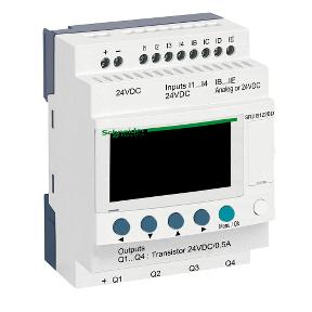Characteristics compact smart relay Zelio Logic - 12 I O - 24 V DC - clock - display Product availability : Stock - Normally stocked in distribution facility Price* : 276.