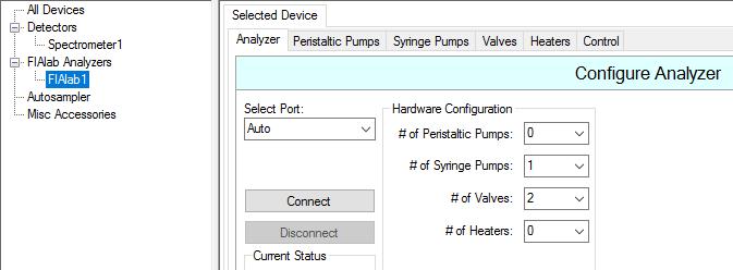 3.1.2 Configuring external valves When an external valve is connected to a MicroSIA, the number of valves