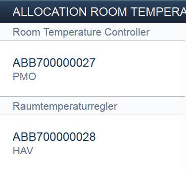 ABB-free@home Commissioning Identification via serial number L Room Temperature Controller PMO ABB700000013 RTC flushm. Livingr. R A Fig.