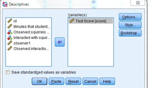 from dialogue window Whenever you are using a tool in the SPSS dialogue window there will almost always be a button in the middle labeled Paste, selecting this button will create syntax in the syntax