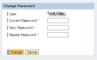 You will be prompted to enter your current password and enter and repeat your new password.