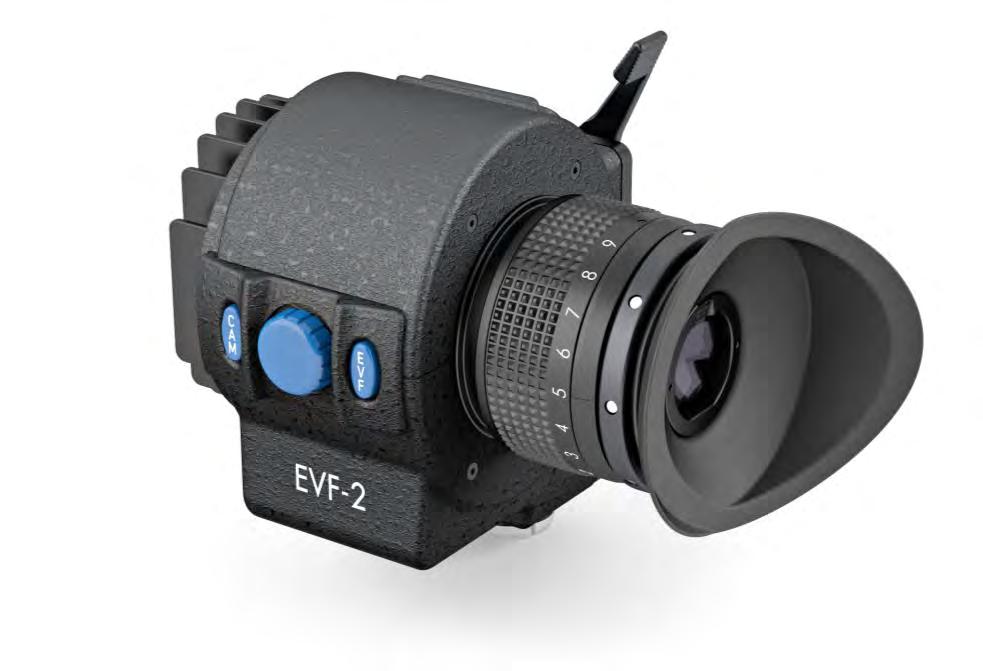 Electronic Viewfinder and/or MON OUT Support for ALEXA Electronic Viewfinder EVF-2 MENU > MONITORING > ELECTRONIC VIEWFINDER > GAMMA MENU > MONITORING > ELECTRONIC VIEWFINDER > POWER EVF MENU (on
