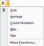 If the range is not correct then you can either: Highlight the required range using the mouse pointer and then press Enter or Click into the Formula Bar and type the relevant range before