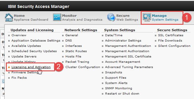 4.2 Product Activation The Access Manager 9.0 Virtual Appliance firmware contains a number of functional modules.