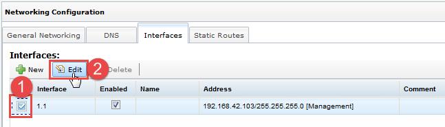 1) and the single management IP address that we are connected to.