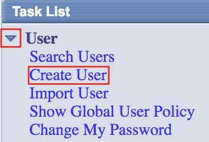 Enter the user details as