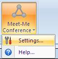 Include Reservationless Conference in Meeting Only reservationless conferences can be included in Outlook meetings.