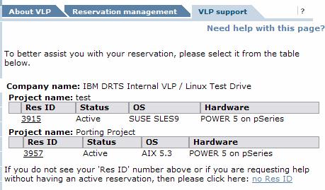 Managing Your Reservation VLP Support To get email support, which is currently monitored 7am-7pm US CT normal business days, click on the VLP support tab.