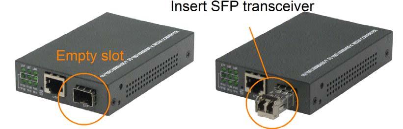 2.6 Making Fiber Connection The mini-gbic SFP (FX) port must be installed with an SFP fiber transceiver for making fiber connection.