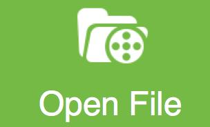 1. If you want to play video, audio and ISO image file, there are 3 ways: a. click the big green Open File button ; b. right click on the main interface and then select Open option; c.