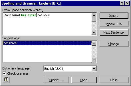 10. USE SPELL CHECK, GRAMMAR CHECK AND WORD COUNT You can use the Word spelling checker to verify and to help you correct the spelling of the text in your document.