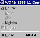 2.8 Quitting Word When you quit Word, Word closes all documents. If you have not saved changes to one or more of the open documents, Word asks if you want to save the documents before quitting.