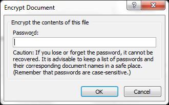 Next the Confirm Password dialog box will popup once you click on OK Next, in the Reenter password box, type that same password again; and then click OK to complete the encryption process in excel