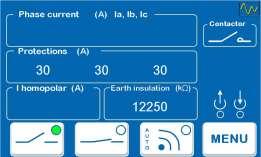 Set the protection threshold for unipolar current from 0 to 20 A.