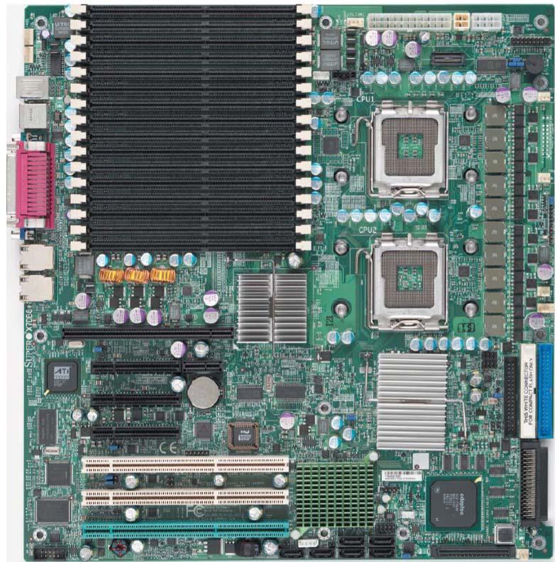 Test of Dual-Core Supermicro X7DB8+ CPU Chipset 2 x Xeon LGA 771 pins (Dempsey) dual core, cache total 4 MB Intel 5000P (BlackFord) pcald44.cern.