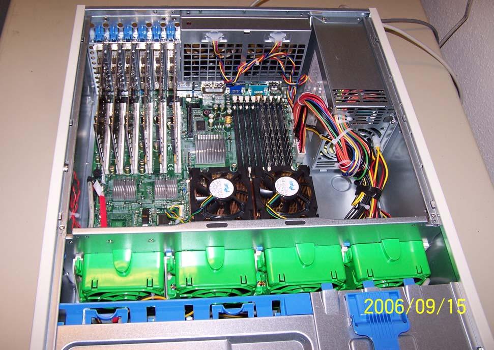 Supermicro X6DHE-XB CPU Chipset FSB Memory I/O Network Disk Graphics Periphery Chassis 2x Xeon 2.