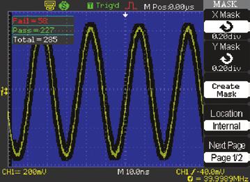 Connecting and communicating with a PC is simplified with EasyScope software providing full access to the oscilloscope s display, measurements, waveform data and front panel controls.