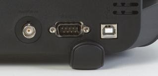Communication Rear panel USB and RS-232 ports enable direct remote control from a PC.