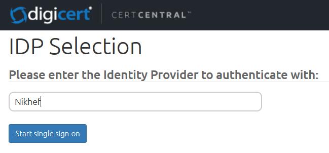 SSO SAML portal now natively hosted by DigiCert Scope: client certificates (and client certificates only, sorry!