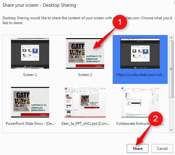 P a g e 14 Share Application The Share Application allows you to share documents