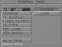 Setup Menu Basic operations 1 Press SYSTEM MENU in the STOP mode to enter the Setup Menu. 2 Press the OK key to open the next level submenu or confirm your selection.
