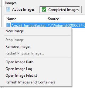 Step 8: Review the Completed Image Right click on the completed image to access the Image Path, Log, and File List.