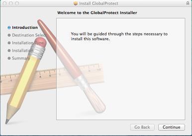 the Globalprotect Installer will