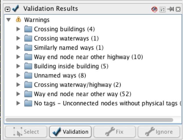 Next make sure that nothing is selected by clicking in a blank spot on your map. If you have features selected when you run the Validation Tool, only those selected features will be checked.