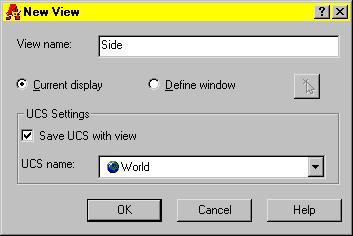 3 In the New View dialog box, enter a name for the view.