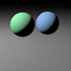 Sample Code of Ray casting for each pixel cast a ray and find the intersection point if have intersection color = ambient for each