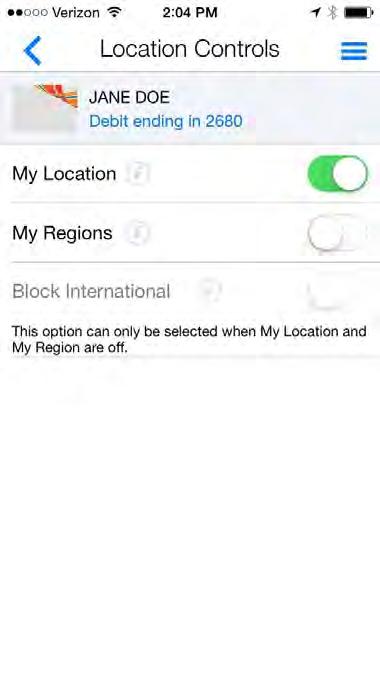CONFIGURING MY LOCATION When the My Location control preference is enabled, CardNav compares the member and merchant s locations to decide whether to approve or deny the transactions.