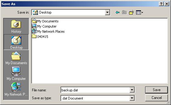 Click [Save] on the File Download dialog box. 4. Specify the location, and click [Save] on the Save As dialog box. The configuration file is saved at that location. The file extension (.