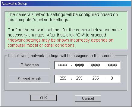 Enter the camera MAC address in the data field, and click [Set up camera].